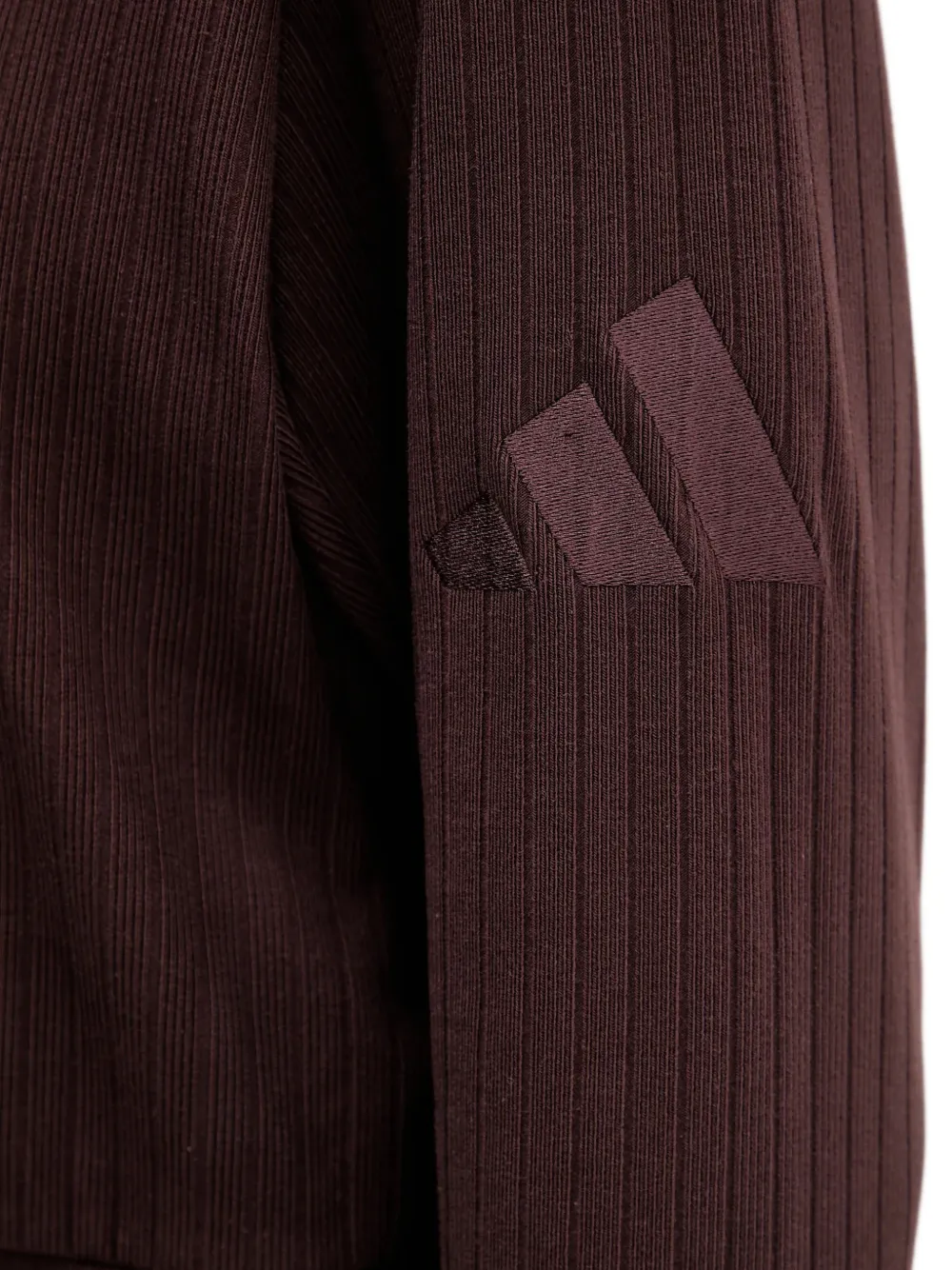 adidas All S.Z.N. ribgebreid vest met rits Bruin