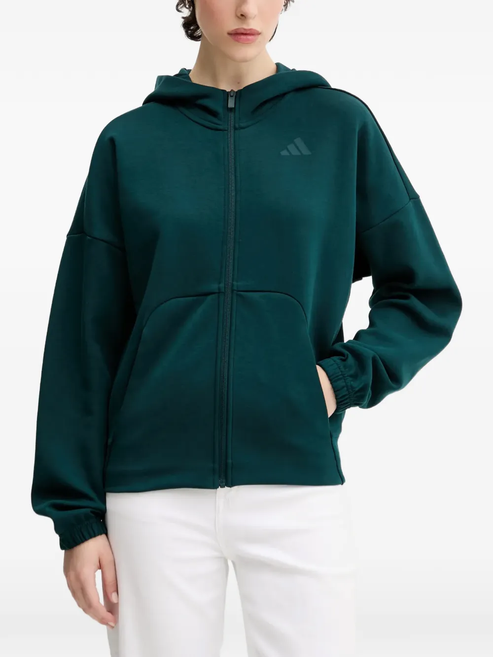 Adidas Originals Future Icons Zip Hoodie In Green