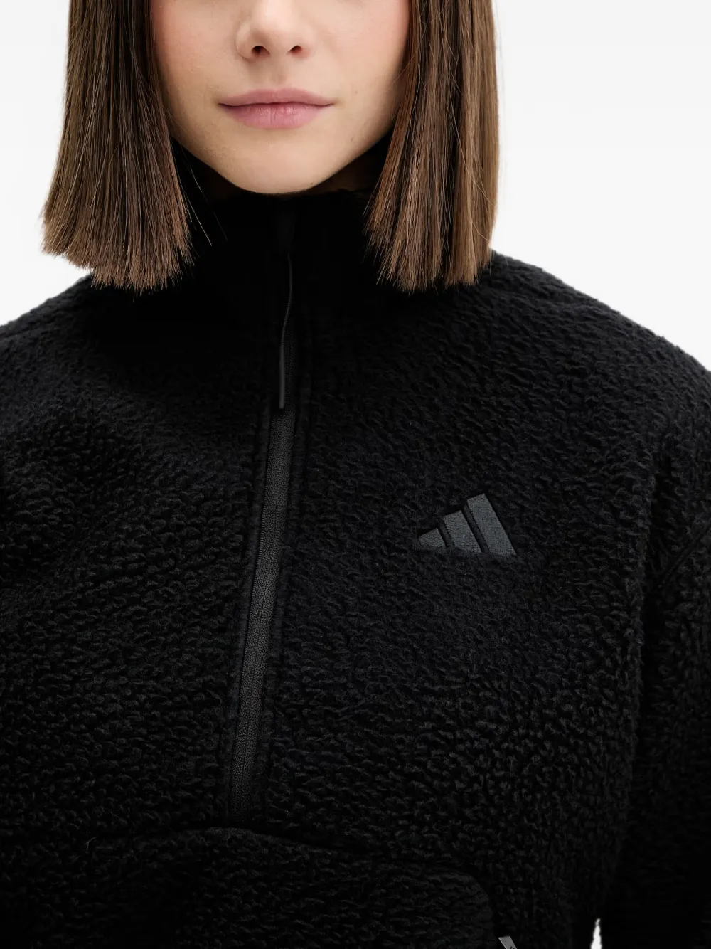 adidas Fleece sweater Zwart