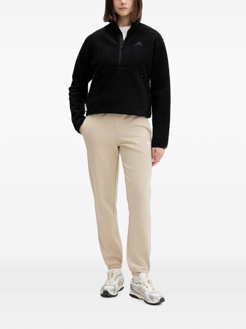 adidas Fleece sweater Zwart