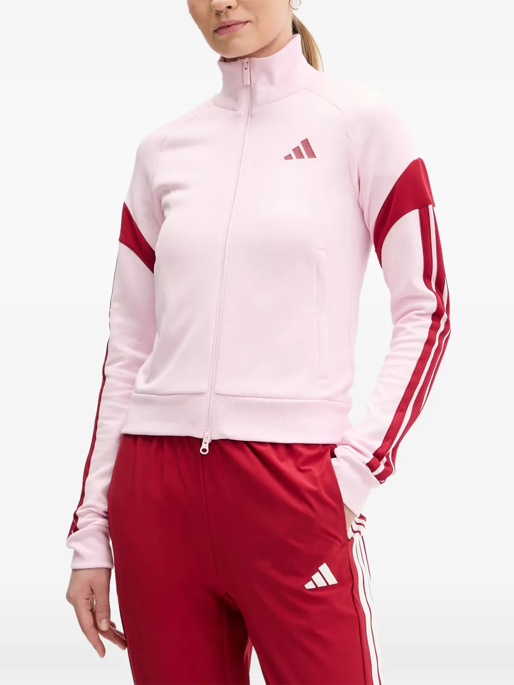 adidas Maglione House Of Tiro Nations Pack con zip - Rosa