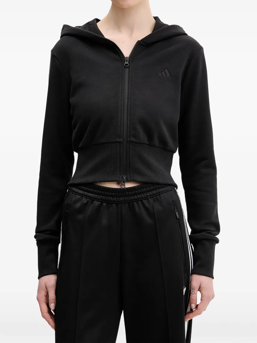 adidas Seasonal Essentials zip-up hoodie - Schwarz