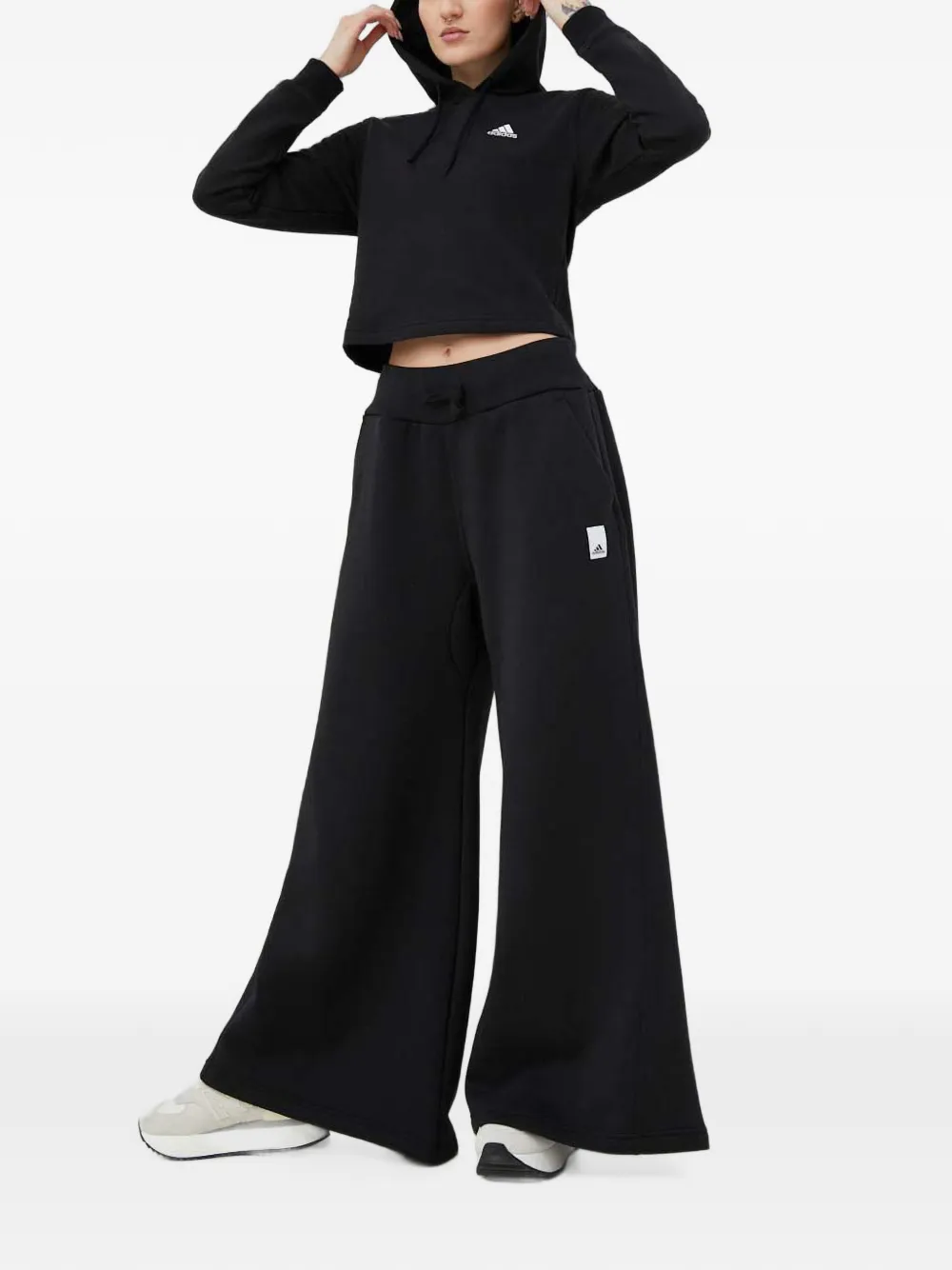 adidas Hoodie met logoprint Zwart