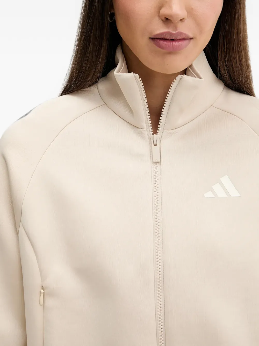 adidas Stadium gestreept trainingsjack Beige