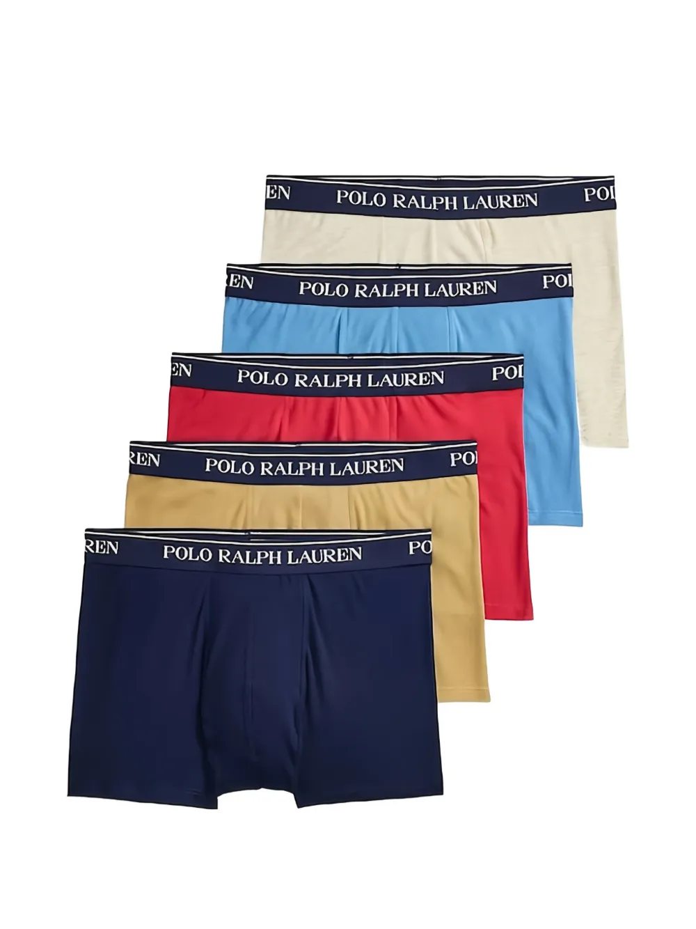 Polo Ralph Lauren logo boxer briefs set (set of five) - Blu