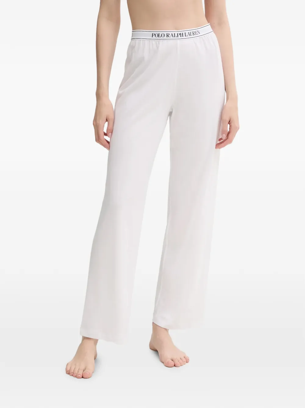 Polo Ralph Lauren pantalon à taille à logo - Blanc