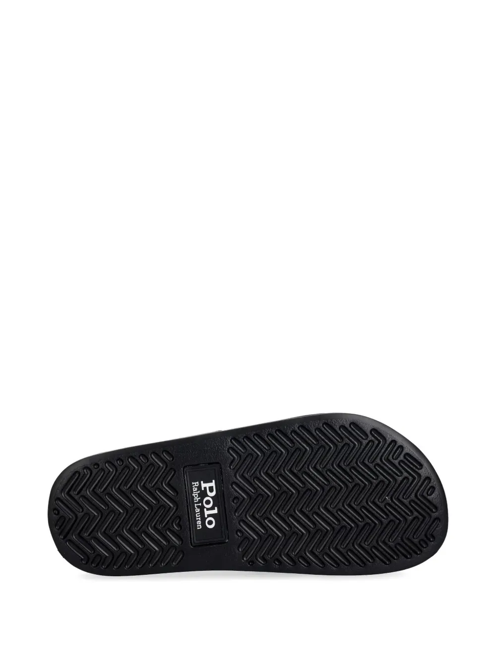 Polo Ralph Lauren logo-print slides Zwart