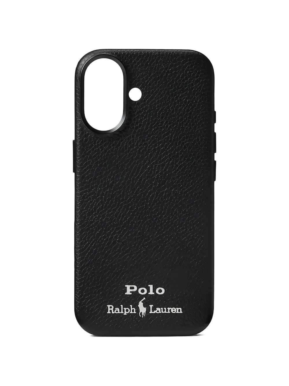 Polo Ralph Lauren iPhone 17 pebble-grain phone case – Black