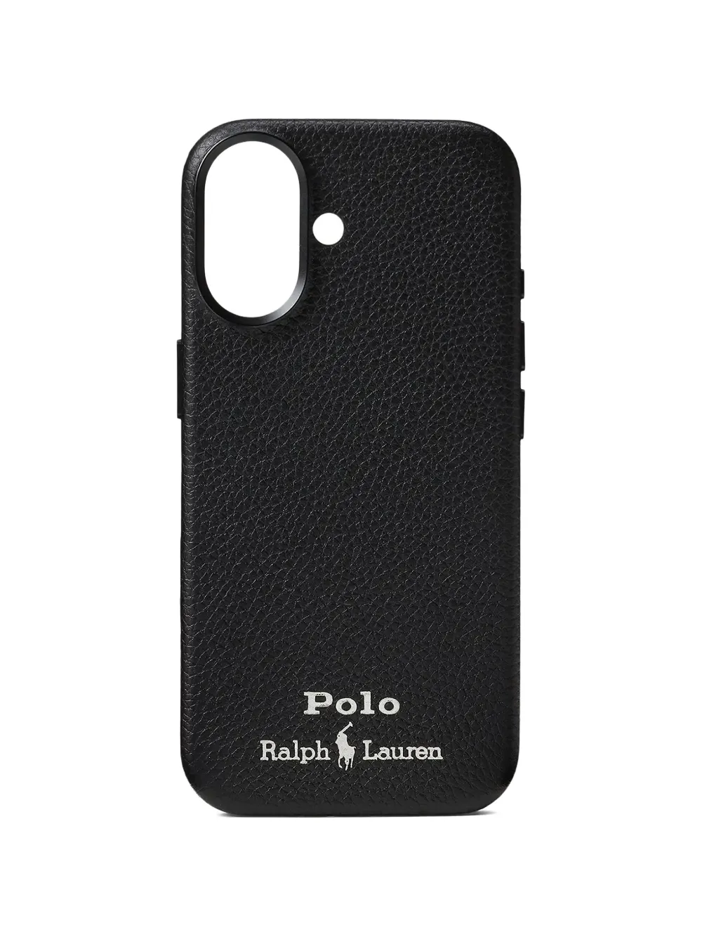Polo Ralph Lauren iPhone 17 pebble-grain phone case - Nero