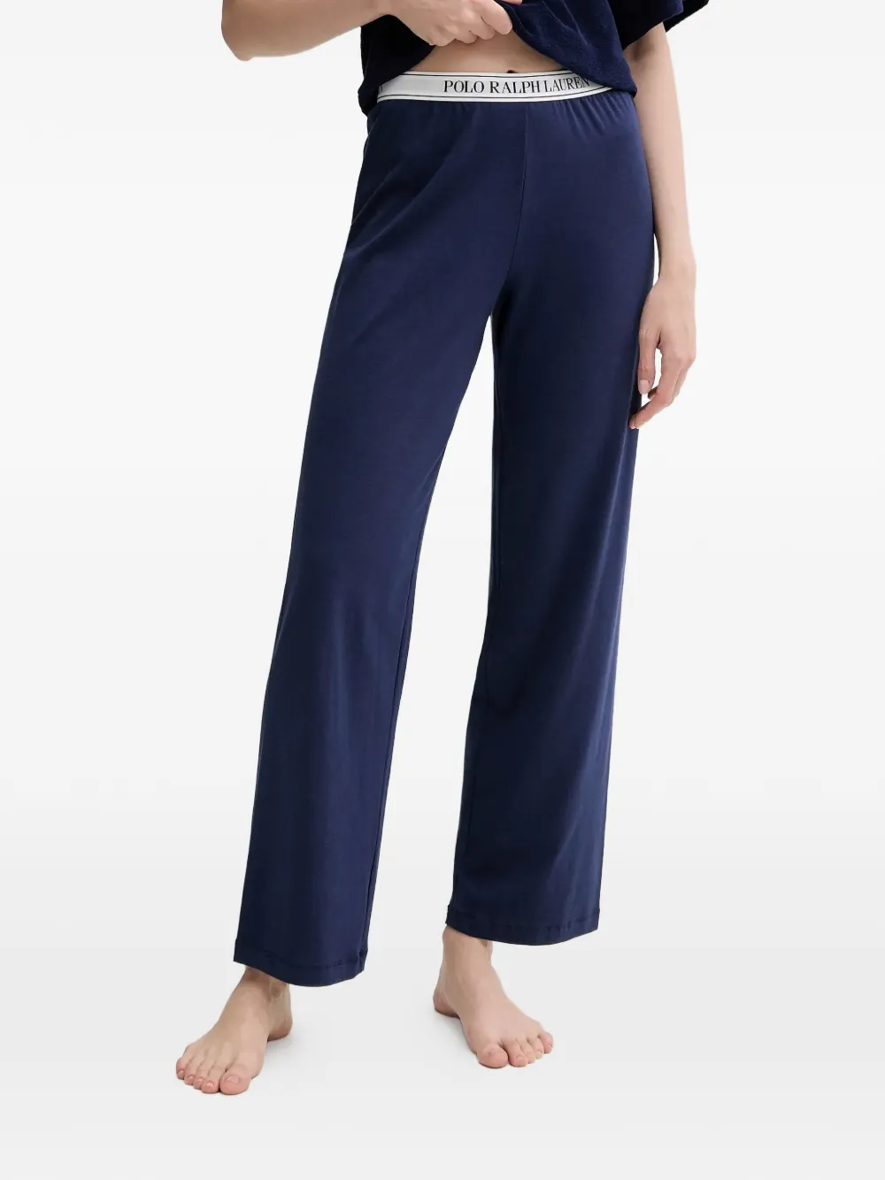 Polo Ralph Lauren logo-waistband pajama bottoms - Blau