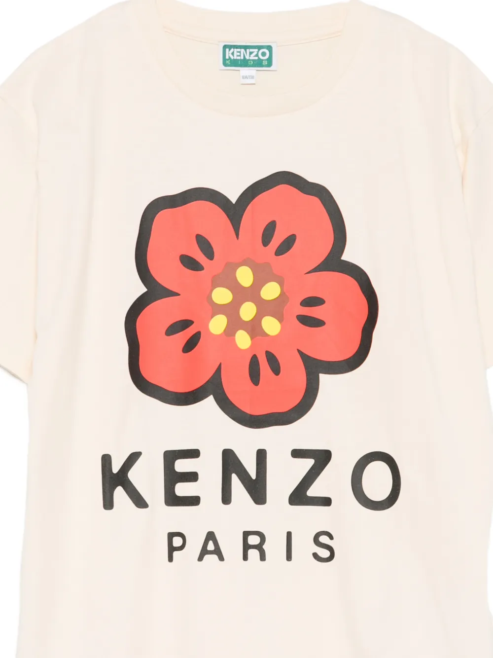  Kenzo Kids Floral Print T-shirt - Neutrals 