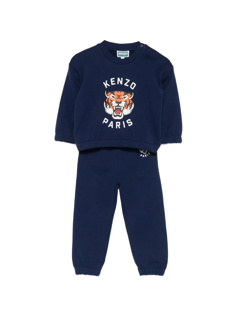 Kenzo Kids tiger print tracksuit (set of two) - Blu