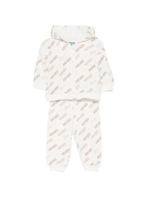 Kenzo Kids hooded patterned tracksuit (set of two)