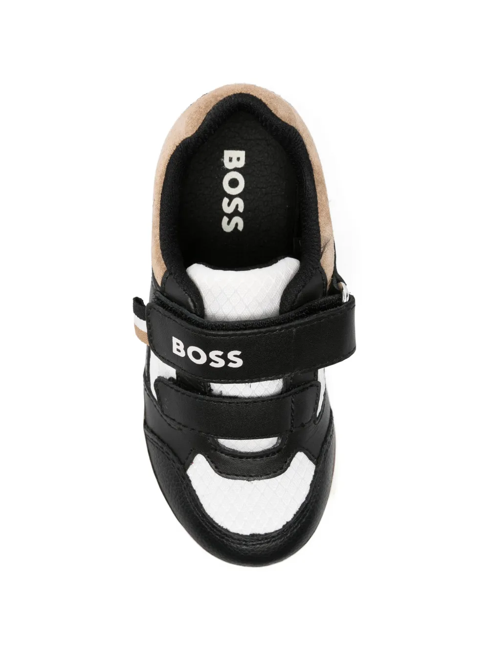 BOSS Kidswear Sneakers met klittenband Zwart