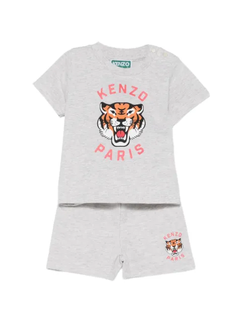 Kenzo Kids set de pantalones cortos con estampado de tigre