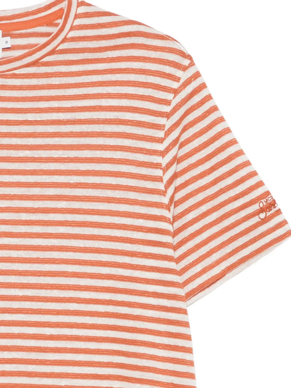 MC2 Saint Barth Dover gestreept T-shirt Oranje