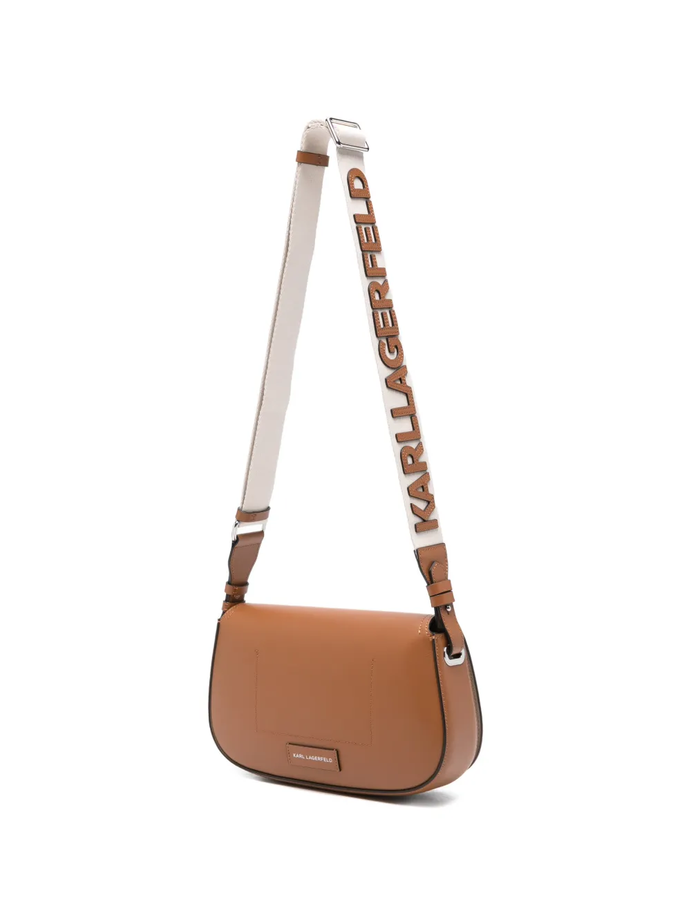 Karl Lagerfeld K Circle schoudertas met geperforeerde details Bruin