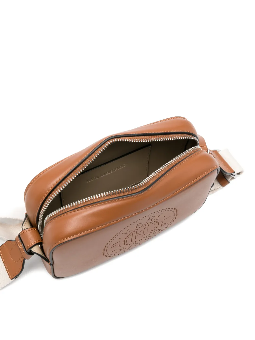 Karl Lagerfeld K Circle geperforeerde mini-tas Bruin
