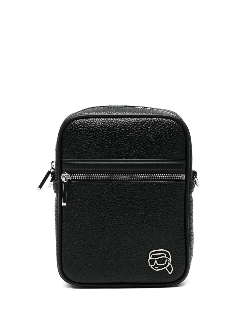 Karl Lagerfeld logo cross body bag - Nero