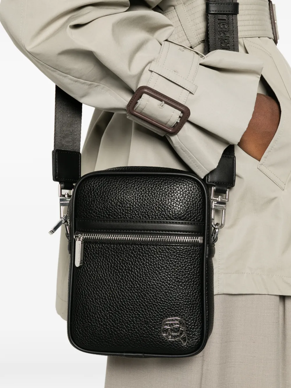 Karl Lagerfeld Crossbodytas met logo Zwart