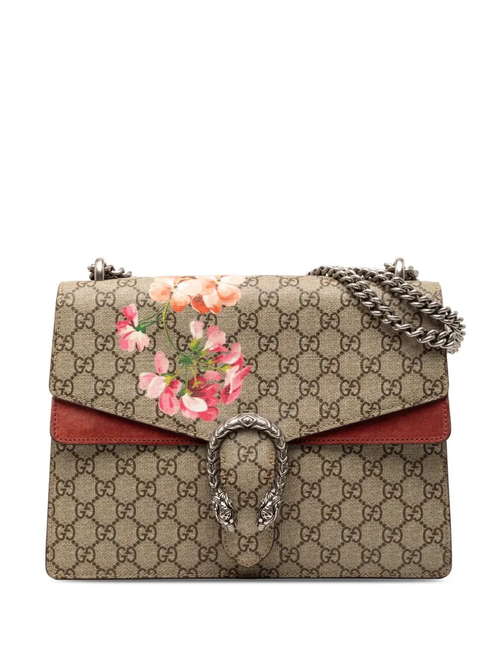 Gucci Pre-Owned 2016-2025 Medium GG Supreme Blooms Dionysus shoulder bag - Marrone