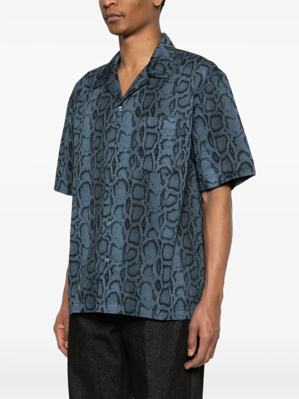  Carhartt Wip Patterned Shirt - Blue 