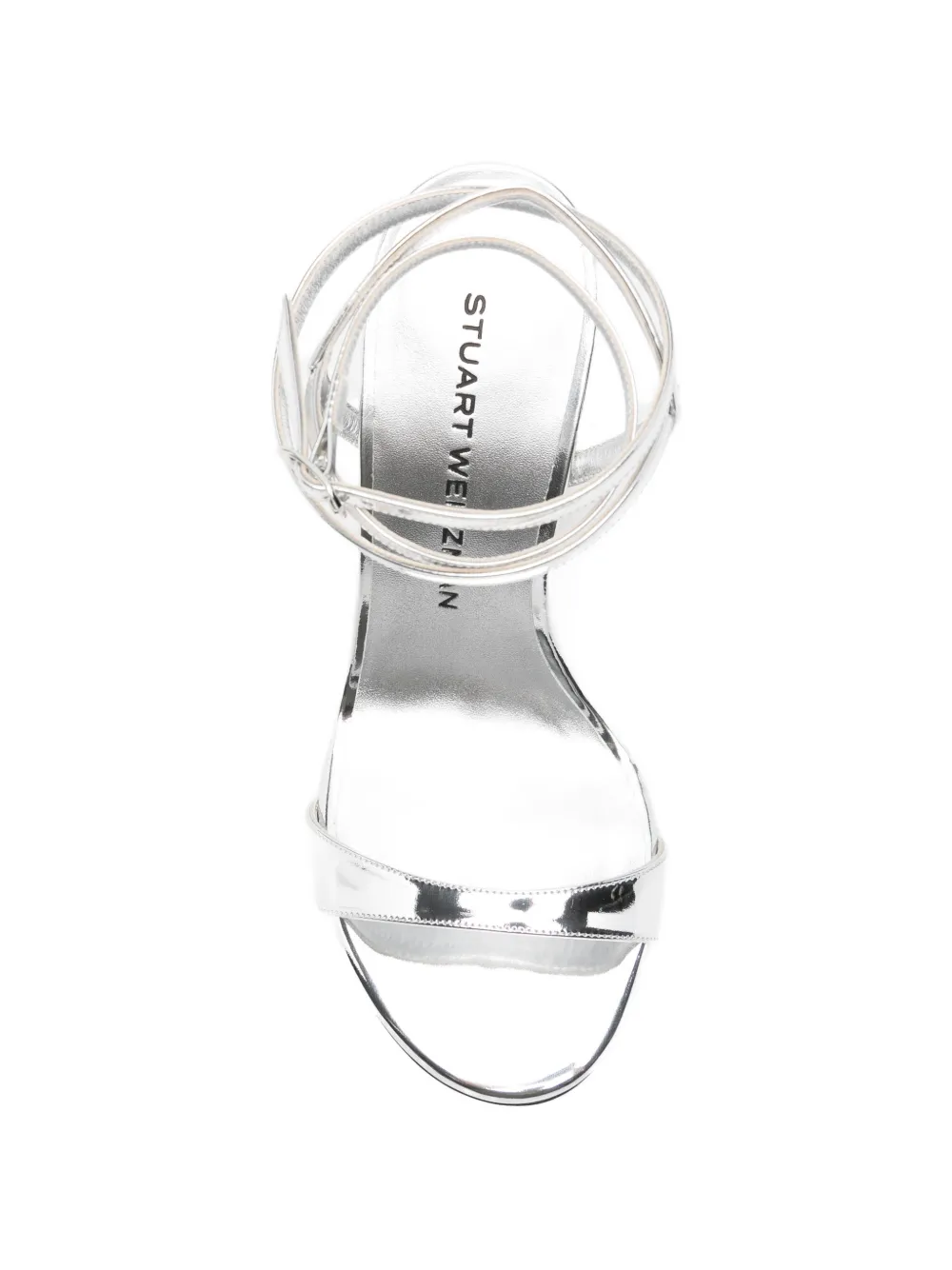 Stuart Weitzman Nudistini Wrap sandals Zilver