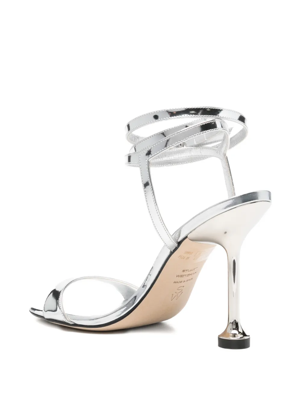 Stuart Weitzman Nudistini Wrap sandals Zilver
