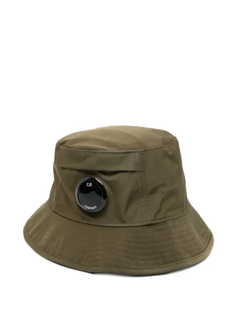C.P. Company logo-patch bucket hat