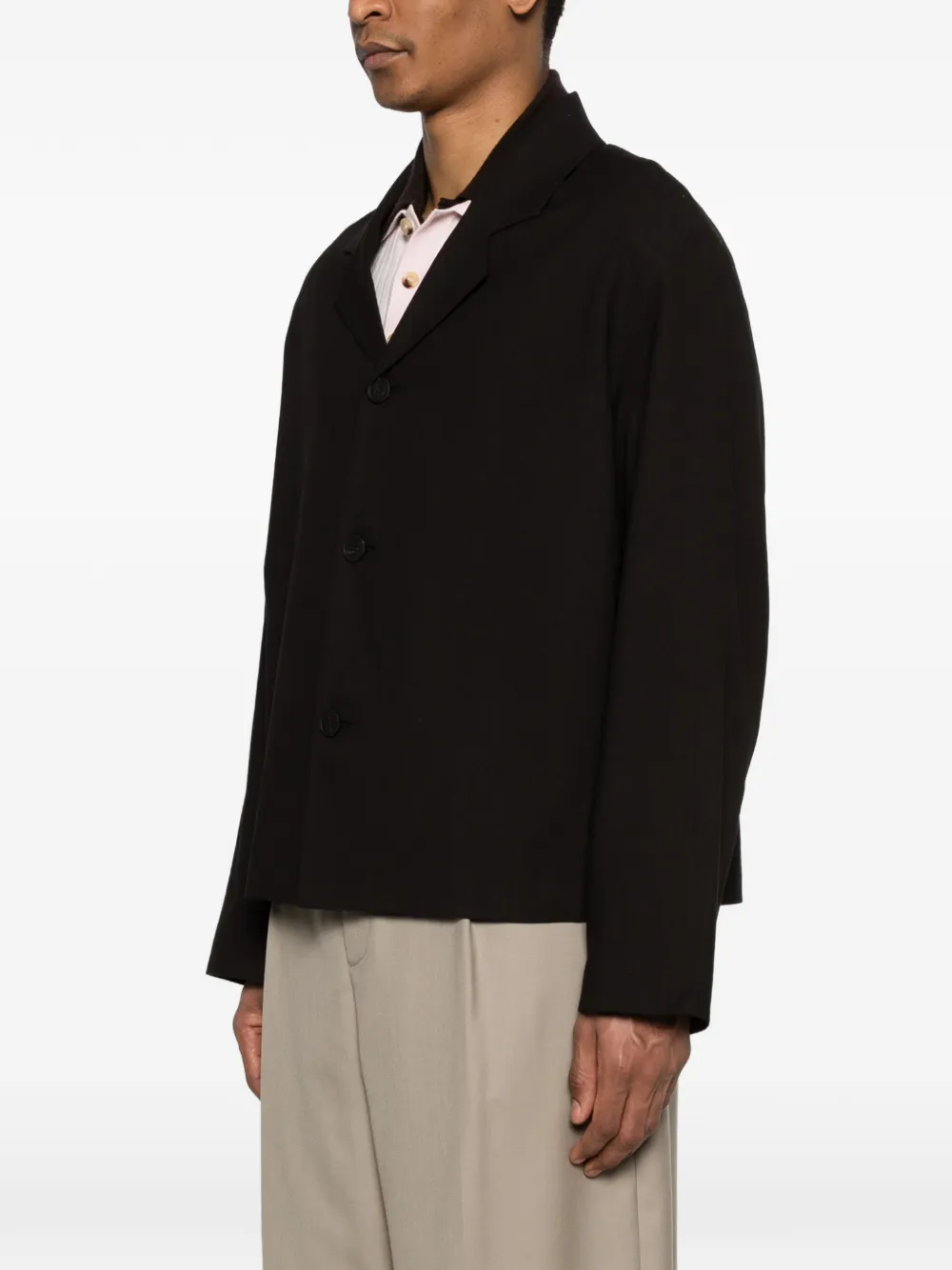  Studio Nicholson Buttoned Jacket - Black 