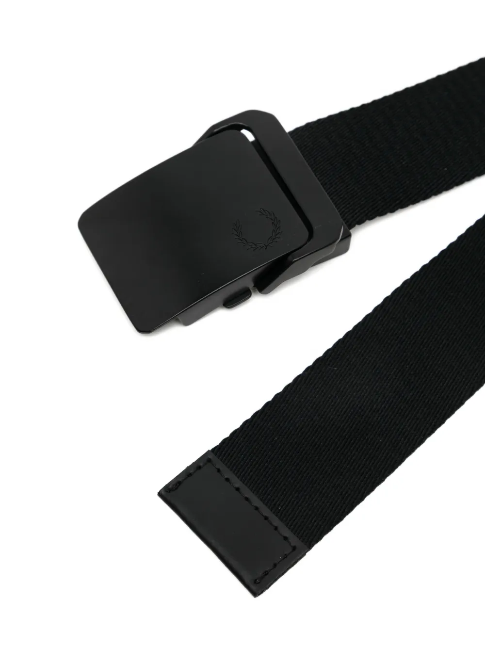 Fred Perry Riem met logo-reliëf Zwart