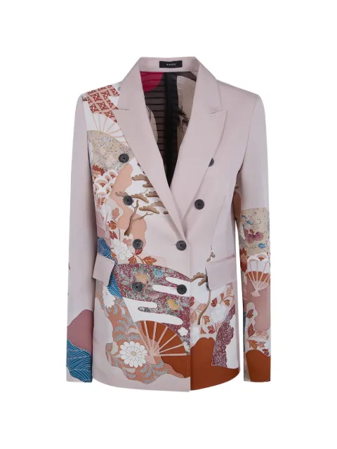 IBRIGU graphic-print blazer