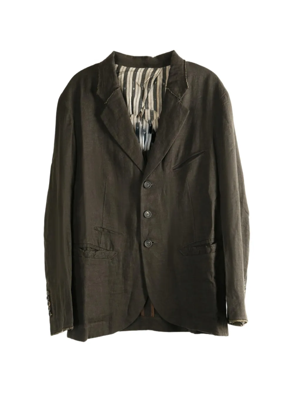 Ziggy Chen linen blazer - Verde