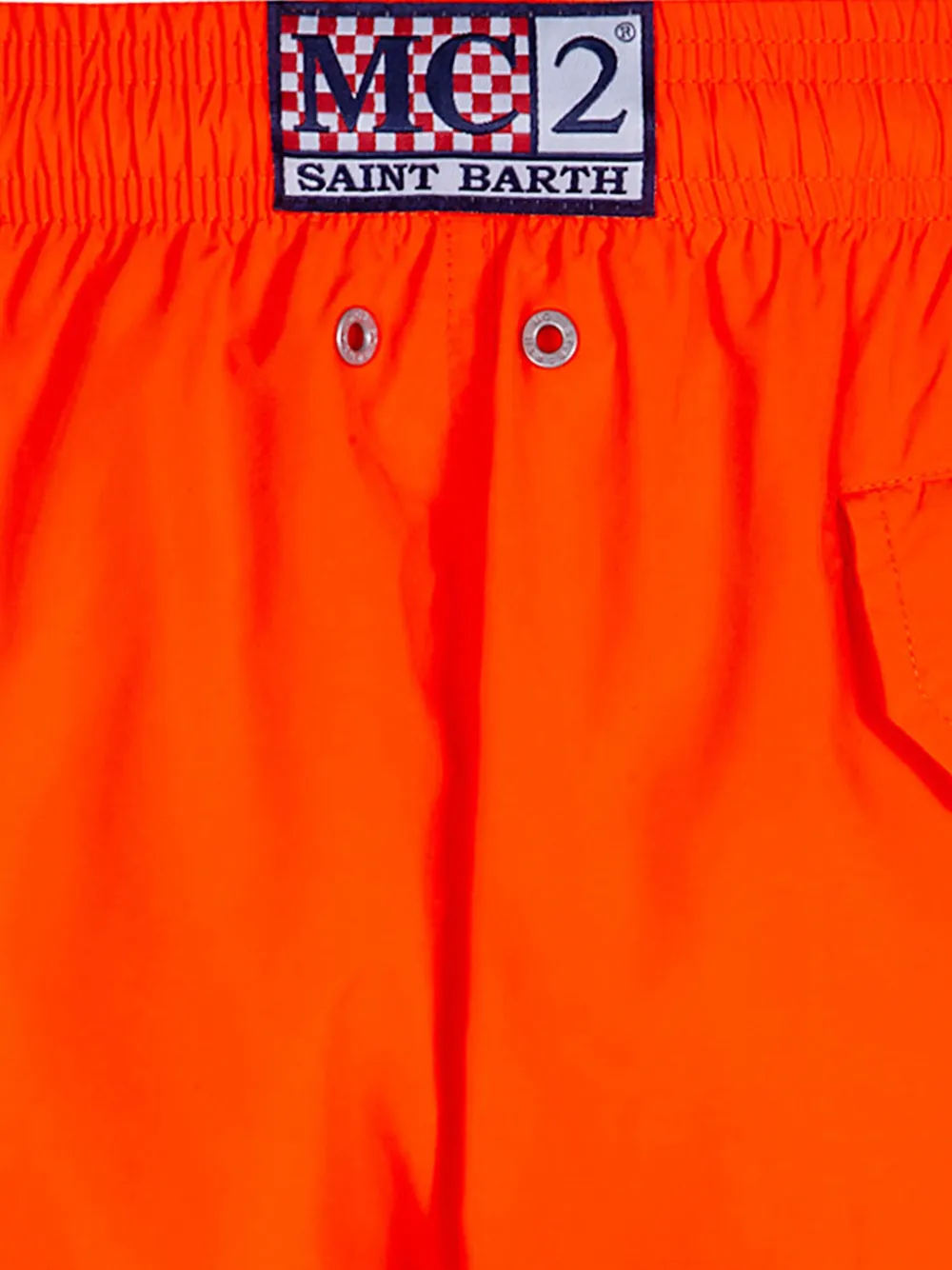 MC2 Saint Barth x Pantone Lighting zwembroek met trekkoord en logo-patch Oranje