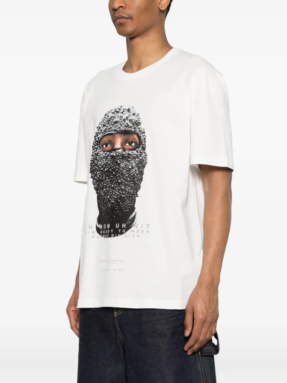 Ih Nom Uh Nit T-shirt met grafische print Beige