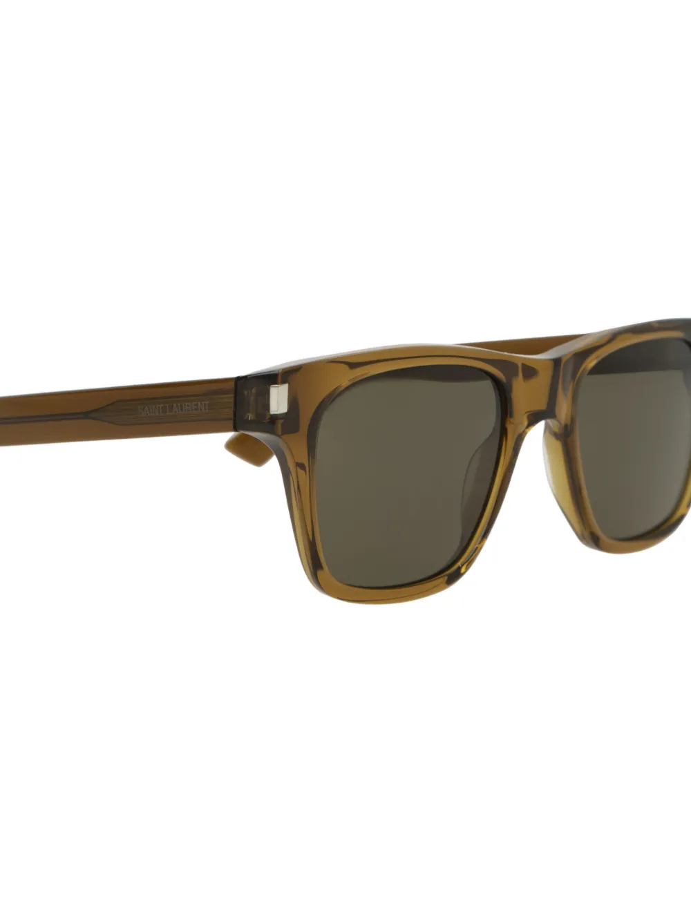 Saint Laurent Eyewear 875 zonnebril met vierkant montuur Bruin