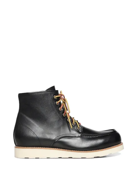 Giuliano Galiano Shark lace-up round-toe boots