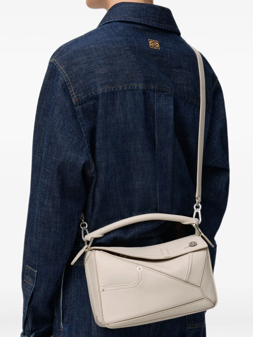 LOEWE Kleine Panta Puzzle shopper Beige