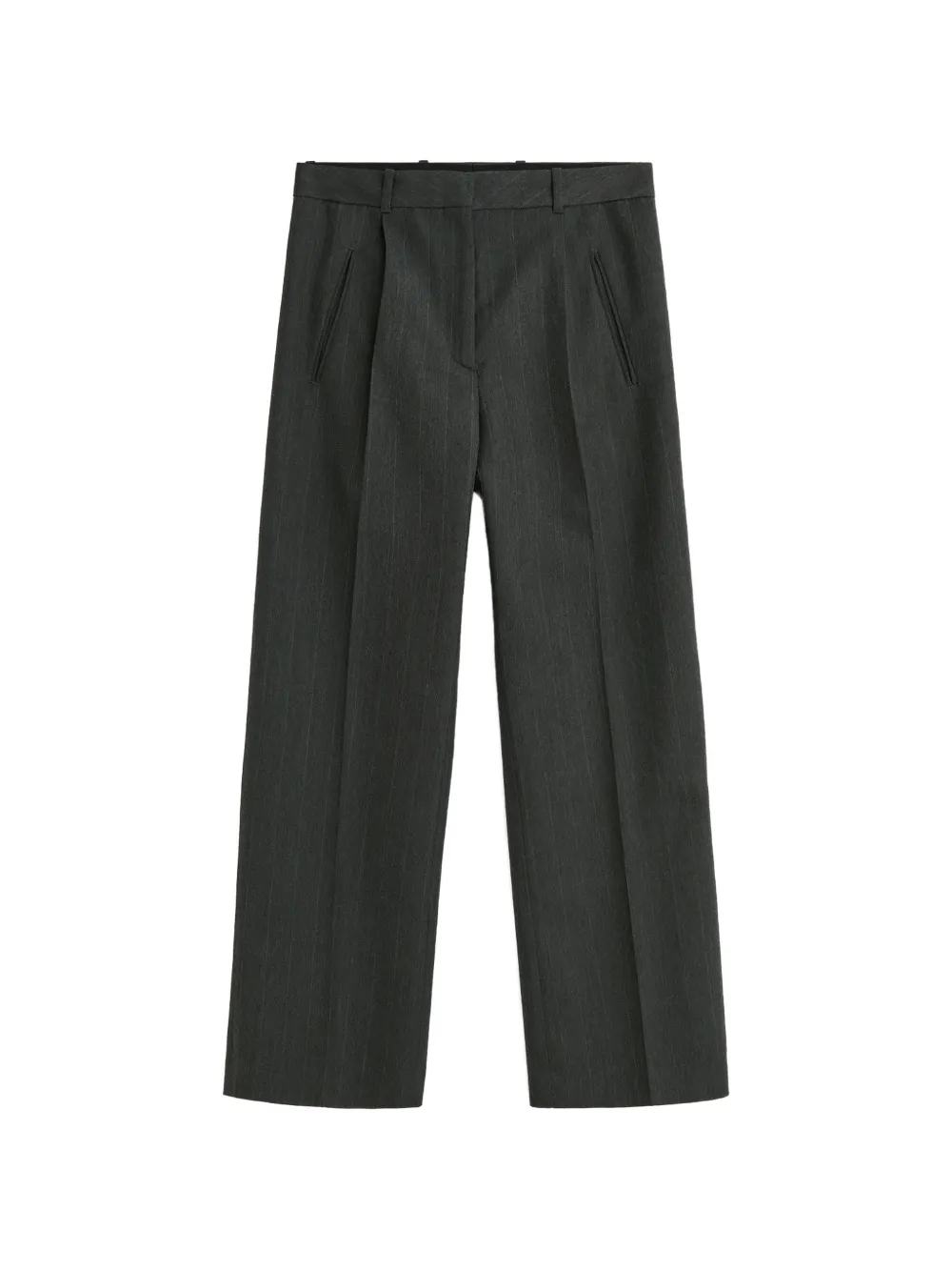 OUR LEGACY Universe pinstriped pleated trousers - Grigio