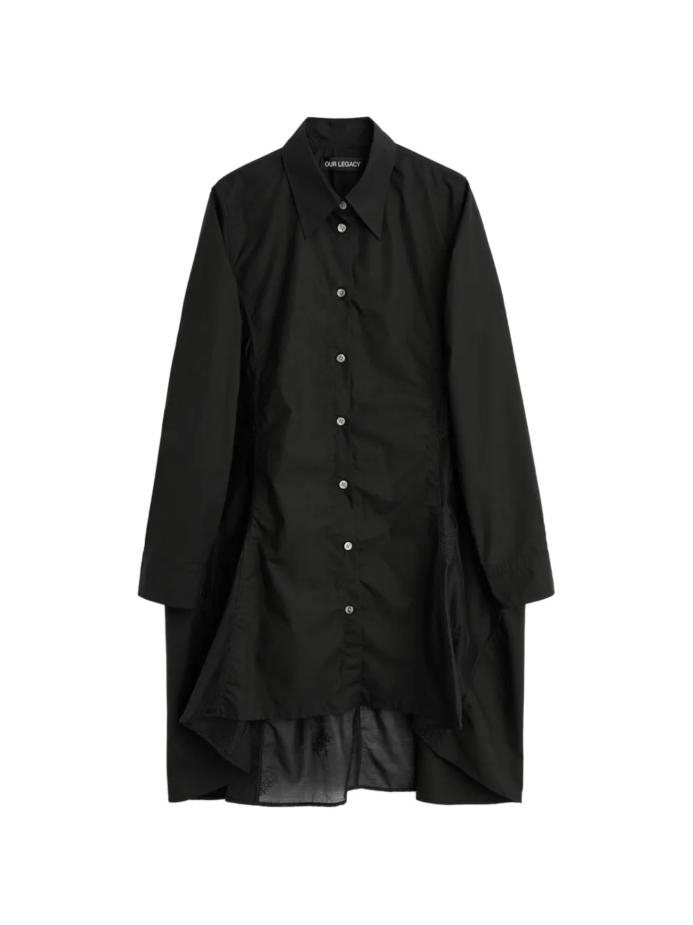 OUR LEGACY Flux embroidered shirt - Schwarz