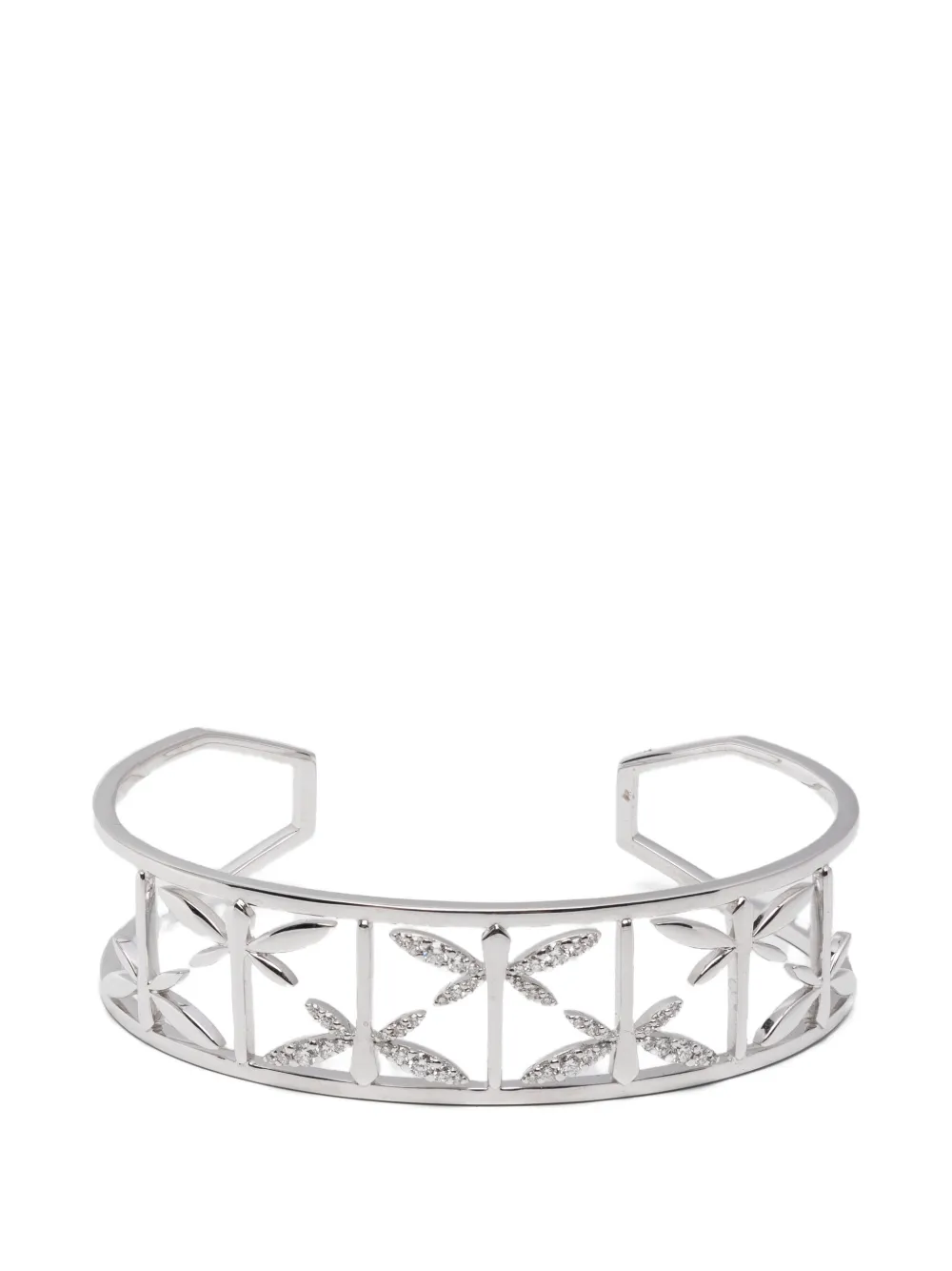 Anapsara dragonfly-motif diamond bracelet - Argento