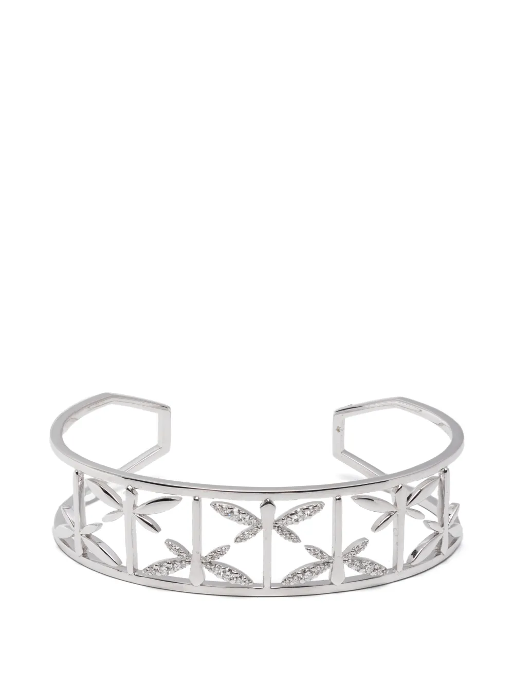 Anapsara dragonfly-motif diamond bracelet - Argento