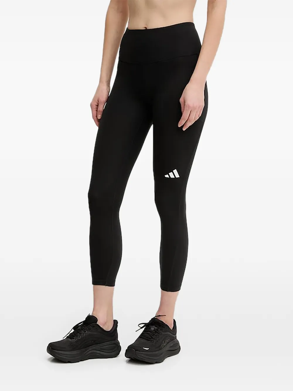 adidas logo-print leggings - Black