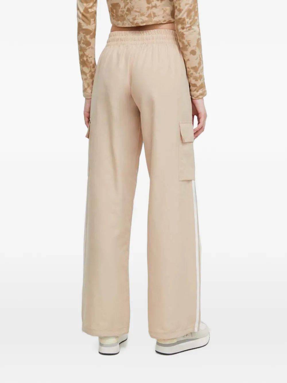 adidas Adicolor 3-Stripes cargo track pants Beige
