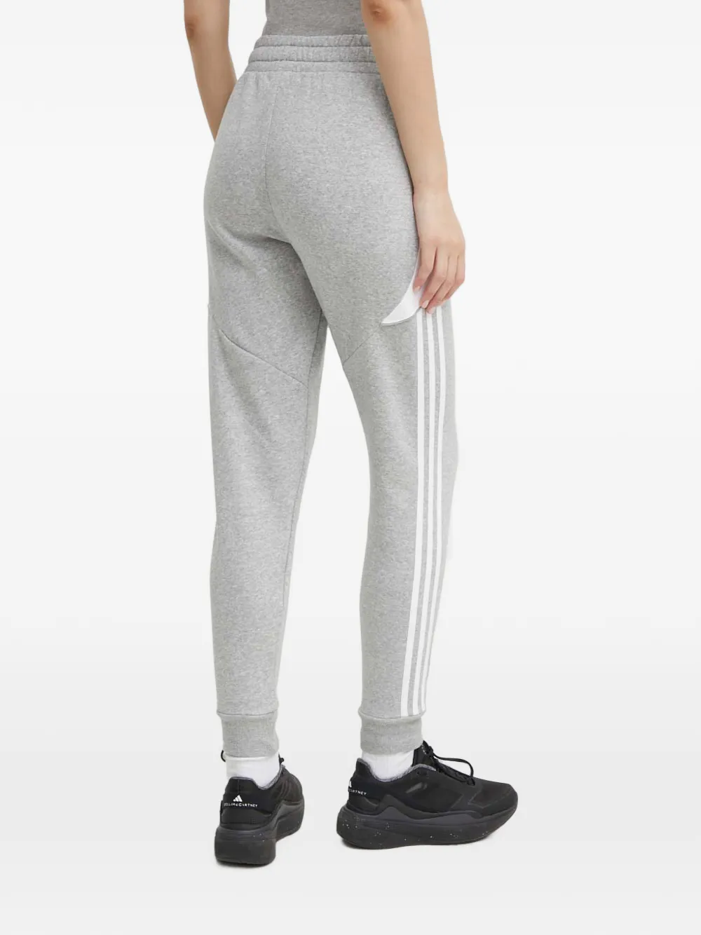 adidas Gestreepte broek met vlakken Grijs