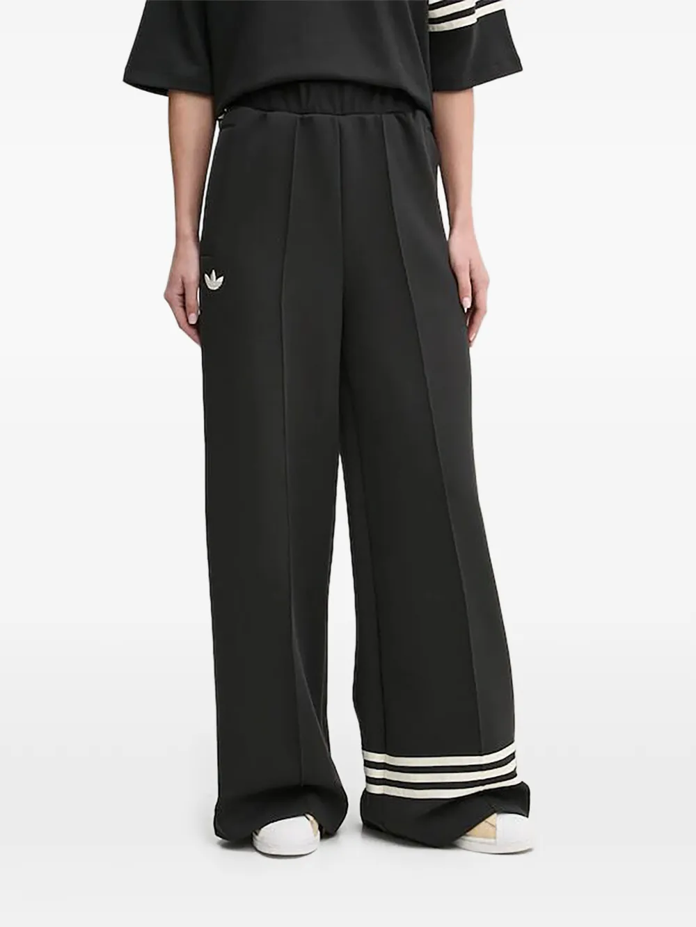 adidas pocket striped track pants - Nero
