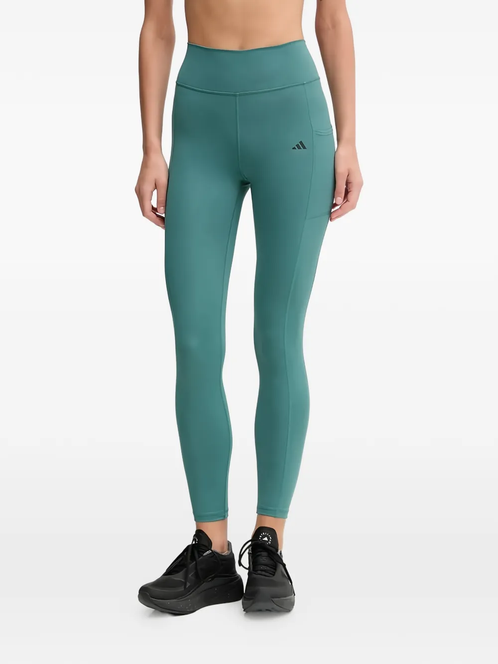 adidas logo-detail leggings - Verde