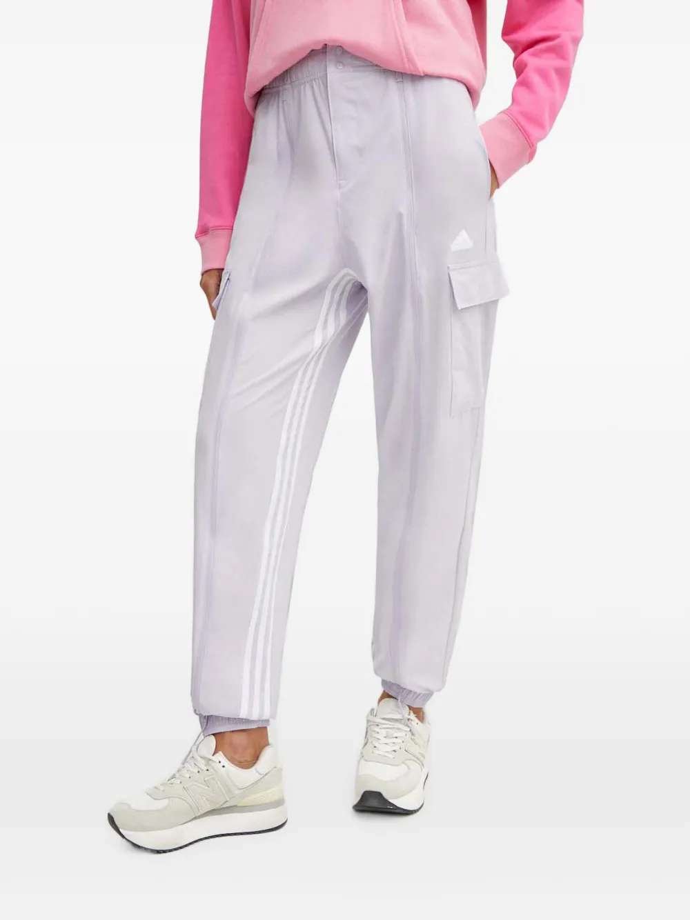 adidas 3-Stripes cargo track pants - Viola