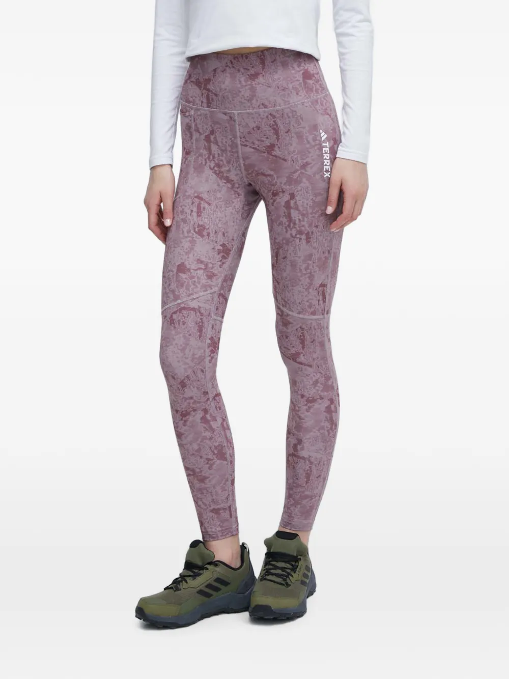 adidas Leggings con stampa - Viola