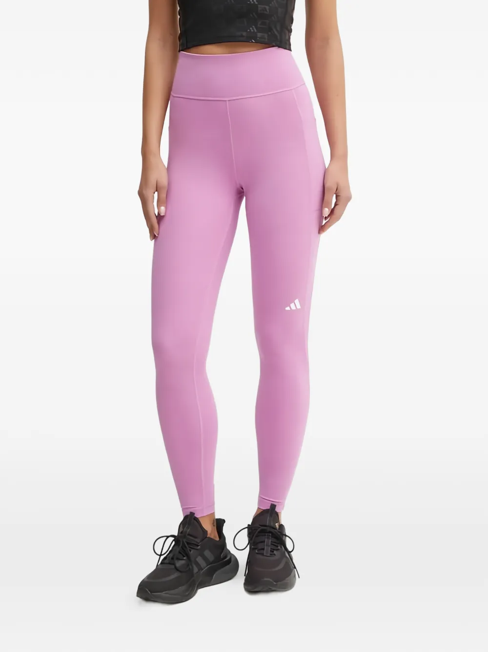 adidas Leggings Own the Run con dettaglio a righe - Rosa